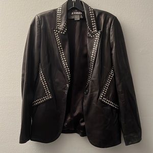 In Transit Womens Authentic Leather Blazer